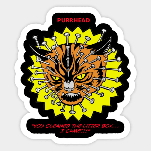 Purr Head Sticker